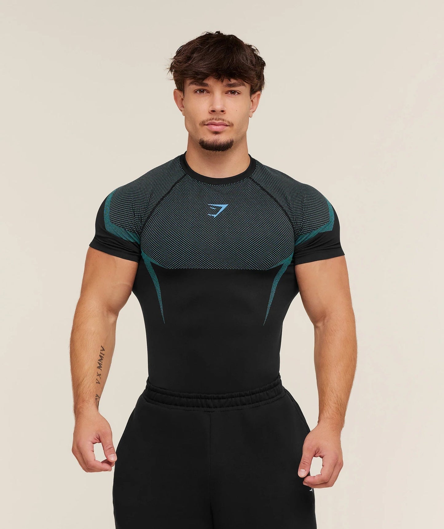GYMSHARK/ONYX5 Short-Sleeve Compression Training Shirt